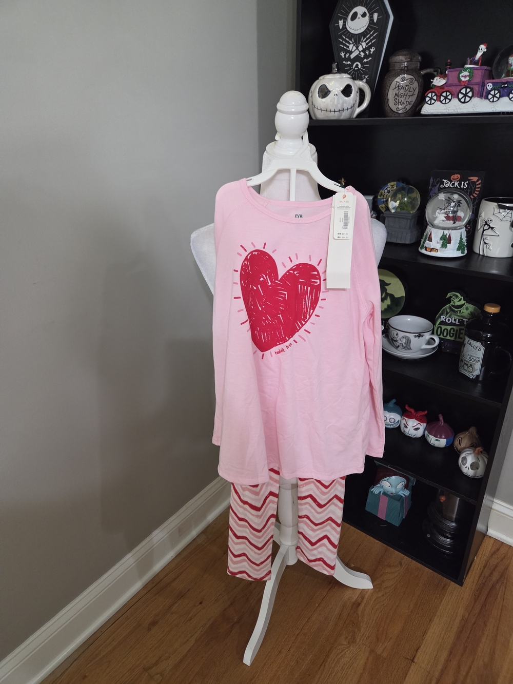 Gymboree Pink and Red Heart Pajama Set